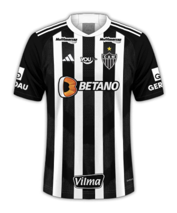 Atlético Mineiro 24/25 I de Local - Todos los Patrocinios - Versión Aficionado