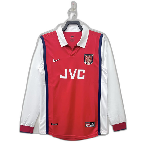 Camiseta Arsenal 1998 I de Local - Manga Larga Versión Retro