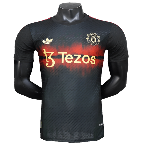 Camiseta Manchester United 25/26 Entrenamiento - Negro - Versión Jugador
