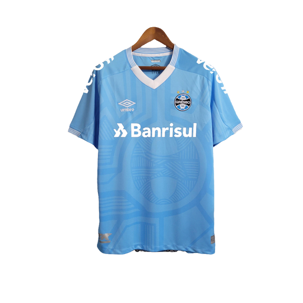 Camiseta Grêmio 23/24 Edición Especial - Azul Celeste - Todos los Patrocinios - Versión Aficionado
