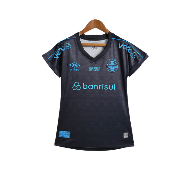 Camiseta Grêmio 23/24 III Tercera - Todos los Patrocinios - Mujer