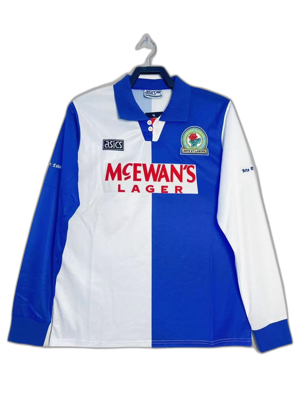 Camiseta Negroburn Rovers 94/95 I de Local - Manga Larga Versión Retro