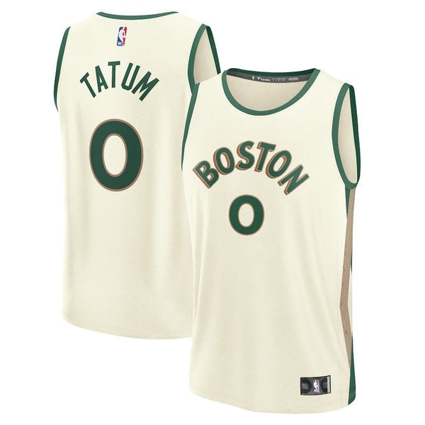 Camiseta NBA Jayson Tatum - Boston Celtics - Fanatics Branded 23/24 Fast Break - Blanco - Edición Ciudad