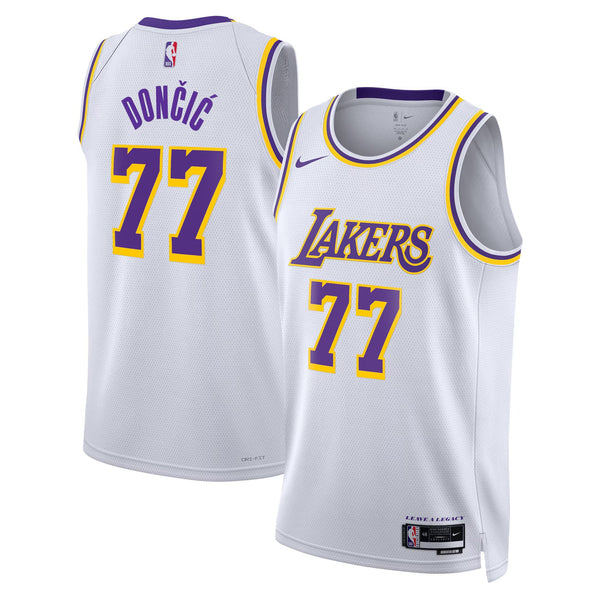 Camiseta NBA Luka Dončić - Los Angeles Lakers - Edición Asociación 2024 - Blanco - Unisex