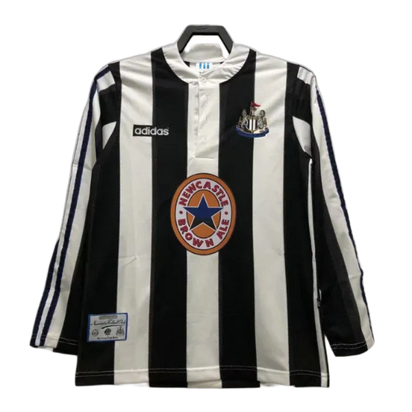 Camiseta Newcastle United 95/97 I de Local - Manga Larga Versión Retro